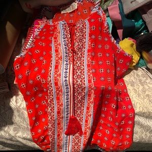 Red blouse/tank